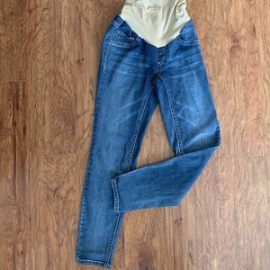 Over the Belly Blue Maternity Jeans - Skinny